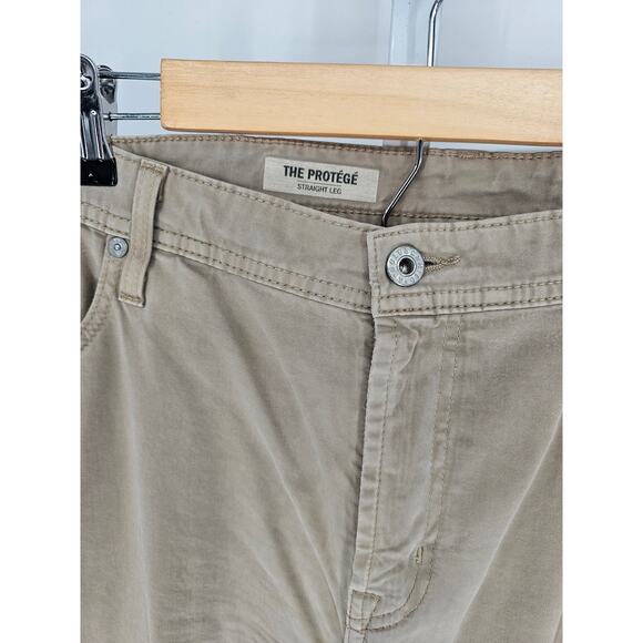 Adriano Goldschmied Men's Tan The Protege Straight Leg Pants Size 40 X 34 - Picture 3 of 6